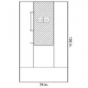 Halyard Health Femoral Angiography Drapes - Femoral Angiography Drape, 79" x 135", Sterile - 29227