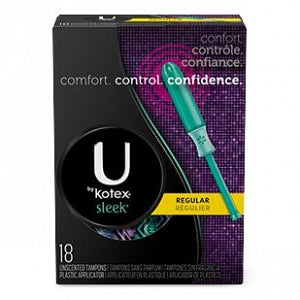 Kotex Tampons by Kimberly-Clark U - U by Kotex Sleek Tampon, Regular Abosrbency - 29453
