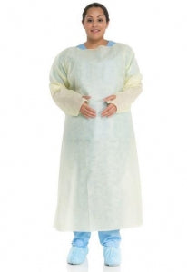 Halyard Health Over-The-Head Isolation Gowns - Over-The-Head Isolation Gown, Yellow, Size 2XL - 29516