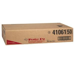 Kimberly Clark WypAll Wipers - Wypall Wiper, X70, White, 29.8" x 16.6" - 41061