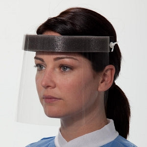 Halyard Health Visor Only Face Shields - Face Shield, Visor Only, 3/4, Clear - 41205