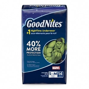 Kimberly-Clark Goodnites Youth Underpants - PANT, YOUTH, GOODNITES, S / M, BOY - 41313