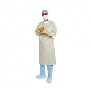 Halyard Aero Chrome Non-Sterile Breathable Surgical Gowns - Aero Chrome Breathable Performance Surgical Gown, Extra-Long, Size L - 44667NS