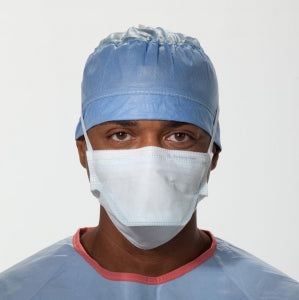 Halyard Health DuckBill Surgical Masks - DuckBill Surgical Mask, Pouch Type with Ties, Blue - 48220