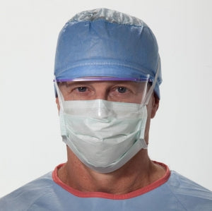 Halyard Health Anti-Fog Surgical Masks - Pleated Antifog Surgical Mask, Tie Closure, Green - 49235