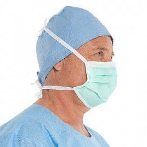 Halyard Health Anti-Fog Surgical Masks - Pleated Antifog Surgical Mask, Tie Closure, Green - 49235