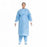Halyard Health Procedure Gown with Knit Cuffs - Fluid-Resistant Procedure Gown, Blue, Size XL - 69028