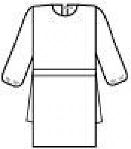 Halyard 3-Layer Universal Cover Gowns - 3-Layer Isolation Gown, Yellow, Universal - 69190