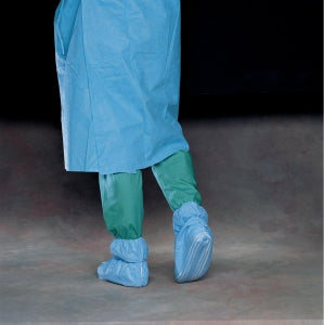 Halyard Healthcare Ankle Guard Shoe Cover - Over-Ankle 3-Layer Shoe Cover with Traction Tape, Size XL - 69353