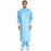 Halyard Health Impervious Open-Back Gowns - Impervious Gown, Open Back, Thumb Hooks, Blue, Size L - 69455