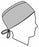 Halyard Health Tie-Back Universal Surgeons Caps - Three Layer Surgical Cap, Universal, Tie Back, Blue - 69520