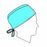 Halyard Health Tie-Back Universal Surgeons Caps - Three Layer Surgical Cap, Universal, Tie Back, Blue - 69520