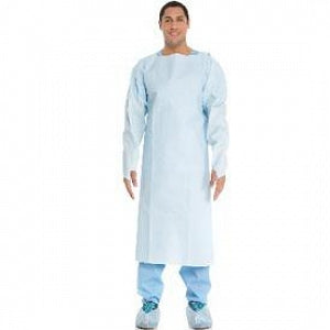 Halyard Health Open Back Gowns - Open Back Gown, Blue, Universal, Thumb Loops - 69602