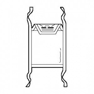 Halyard Health Telemetry Pouches - Telemetry Pouch, Clear View, Ties - 71900