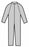 Halyard Health 3-Layer Protective Coveralls - 3-Layer Protective Coveralls, Blue, Size XL - 75641
