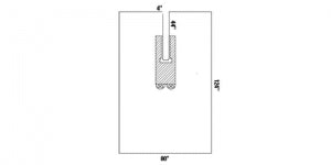 Halyard Health Split Drapes - Split U-Drape, Sterile, 4" x 44" Split, 80" x 124" - 89079