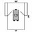 Halyard Health Transverse Laparotomy Drapes - Laparoscopy Transverse Fenestrated Drape, Sterile, 100" x 72" x 120" - 89281
