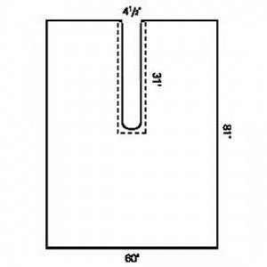 Halyard Health Split Drapes - Split Surgical Drape, 60" x 81" - 89333