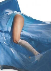 Halyard Health Incise Drapes - Hip Drape, with Clear Leg Pockets