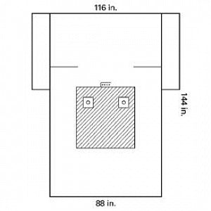 Halyard Healthcare Orthopedic Bilateral Limb Drapes - Bilateral Surgical Drape, Sterile, 116" x 88" x 144" - 89380