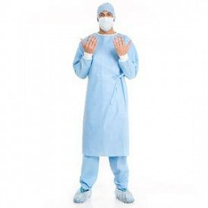 Halyard Health Nonreinforced Surgical Gowns - Unisex Nonreinforced Surgical Gown, Towel, Sterile, Size L - 90018