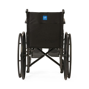 Medline Guardian K1 Wheelchairs - K1 Basic Wheelchair with Full-Length Permanent Arms and Elevating Leg Rests, 18" - K1186N13E
