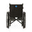 Medline Guardian K1 Wheelchairs - K1 Basic Wheelchair with Full-Length Permanent Arms and Elevating Leg Rests, 18" - K1186N13E