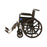 Medline Guardian K1 Wheelchairs - K1 Basic Wheelchair with Full-Length Permanent Arms and Elevating Leg Rests, 18" - K1186N13E