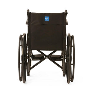 Medline Guardian K1 Wheelchairs - K1 Basic Wheelchair with Full-Length Permanent Arms and Swing-Away Leg Rests, 18" - K1186N13S