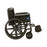 Medline Guardian K1 Wheelchairs - K1 Basic Wheelchair with Full-Length Permanent Arms and Swing-Away Leg Rests, 18" - K1186N13S