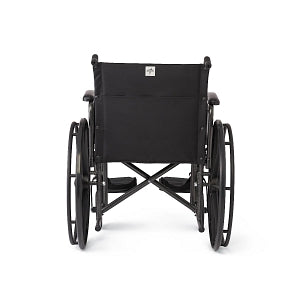 Medline Guardian K1 Wheelchairs - K1 Basic Wheelchair with Swing-Back Desk-Length Arms and Swing-Away Leg Rests, 18" - K1186N22S