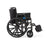 Medline Guardian K1 Wheelchairs - K1 Basic Wheelchair with Swing-Back Desk-Length Arms and Swing-Away Leg Rests, 18" - K1186N22S