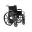Medline Guardian K1 Wheelchairs - K1 Basic Wheelchair with Swing-Back Desk-Length Arms and Swing-Away Leg Rests, 18" - K1186N22S