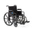 Medline Guardian K1 Wheelchairs - K1 Basic Wheelchair with Swing-Back Desk-Length Arms and Swing-Away Leg Rests, 18" - K1186N22S