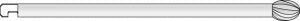 Medline ReNewal Reprocessed Microaire Bits, Burs, and Blades - K-38 OSTEOTOMY EGG BUR, 10 FLUTES 4.0MM - K38RH
