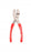 Kebby Industries Vial Decapper Pliers - Vial Decapper Pliers, Stainless Steel, Red Grip, 11 mm - D-11
