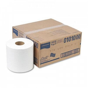 Kimberly-Clark Scott Center-Pull Towels - Scott Paper Towel, Center Pull, 2 Ply, 500 Sheets / Roll, 15" x 8" - 01010
