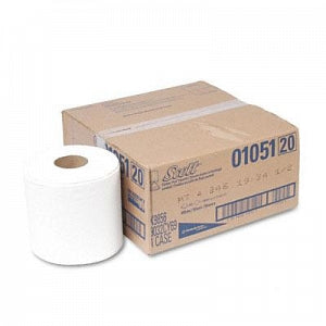 Kimberly-Clark Scott Center-Pull Towels - Scott Paper Towel, Center Pull, 1 Ply, 500 Sheets / Roll, 15" x 8" - 01051