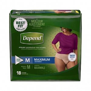 Kimberly-Clark Depend Briefs - Depend Brief, Super, Female, Size M, 31" - 37" - 47932