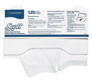 Kimberly-Clark Personal Seats - Scott Toilet Seat Cover, 18" x 15", 125/PK - 07410