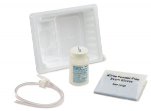 Cardinal Health Argyle Graduated Suction Catheter Tray with Saline - Argyle Graduated Suction Catheter Tray with Chimney Valve and Sterile Saline, Includes Towel, 14 Fr - 12153
