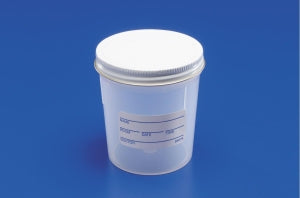 Cardinal Health Other Specimen Containers - Specimen Container, 7 oz., Sterile, Plastic Screw Cap, Graduated - 14000