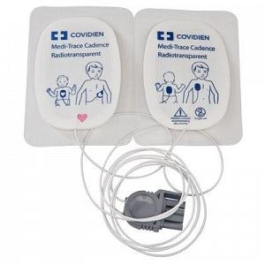 Cardinal Health Medi-Trace Cadence Defibrillation Electrodes - Cadence Adult Pre-Connect Defibrillation Electrode for Physio-Control - 22550PC