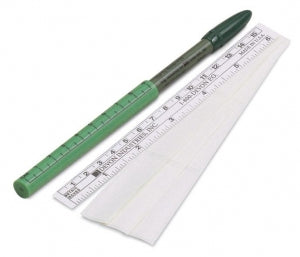 Cardinal Health Devon Surgical Skin Markers - Skin Marker with Ruler, Fine Tip - 31145934