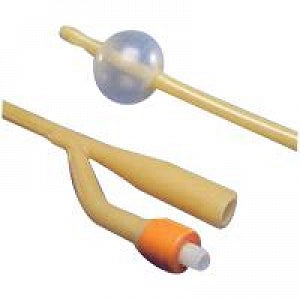 Cardinal Health Silicone-Coated Latex Foley Catheters - Kenguard Foley Catheter, 2 Way, 16 Fr, 30 cc - 3601