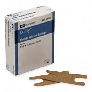 Cardinal Health Curity Flexible Adhesive Bandages - Curity Fabric Bandage, Knuckle, 1-1/2" x 3" - 44106