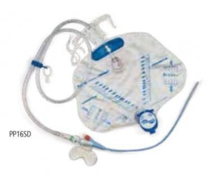 Cardinal Health Dover Silicone Foley Trays - Foley Catheter Tray with Antireflux Drainage Bag, 18 Fr, 10 mL - 6148LL
