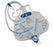 Cardinal Health Specialty Urinary Drainage Bags - 4, 000 mL Anti-Reflux Drainage Bag with 48" Tubing and Drain Tube - 6261