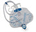 Cardinal Health Specialty Urinary Drainage Bags - 4, 000 mL Anti-Reflux Drainage Bag with 48" Tubing and Drain Tube - 6261