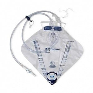 Cardinal Health Specialty Urinary Drainage Bags - 1, 000 mL Anti-Reflux Drainage Bag with 45" Tubing and Drain Tube - 6510